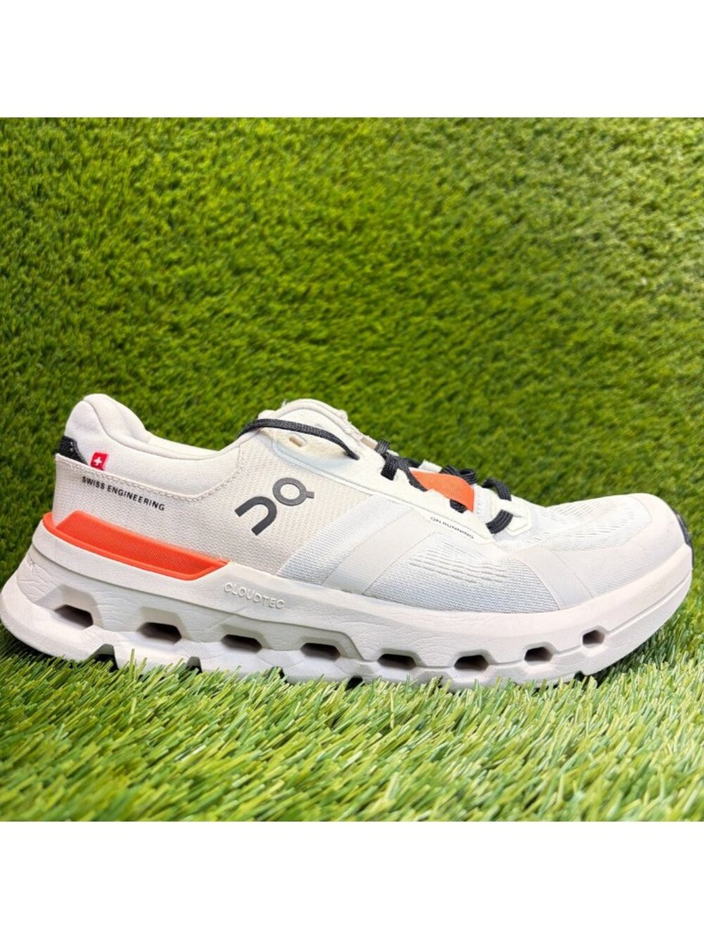 On Cloudrunner 2 Womens Size 9.5 White Black Athletic Running Shoes Sneakers